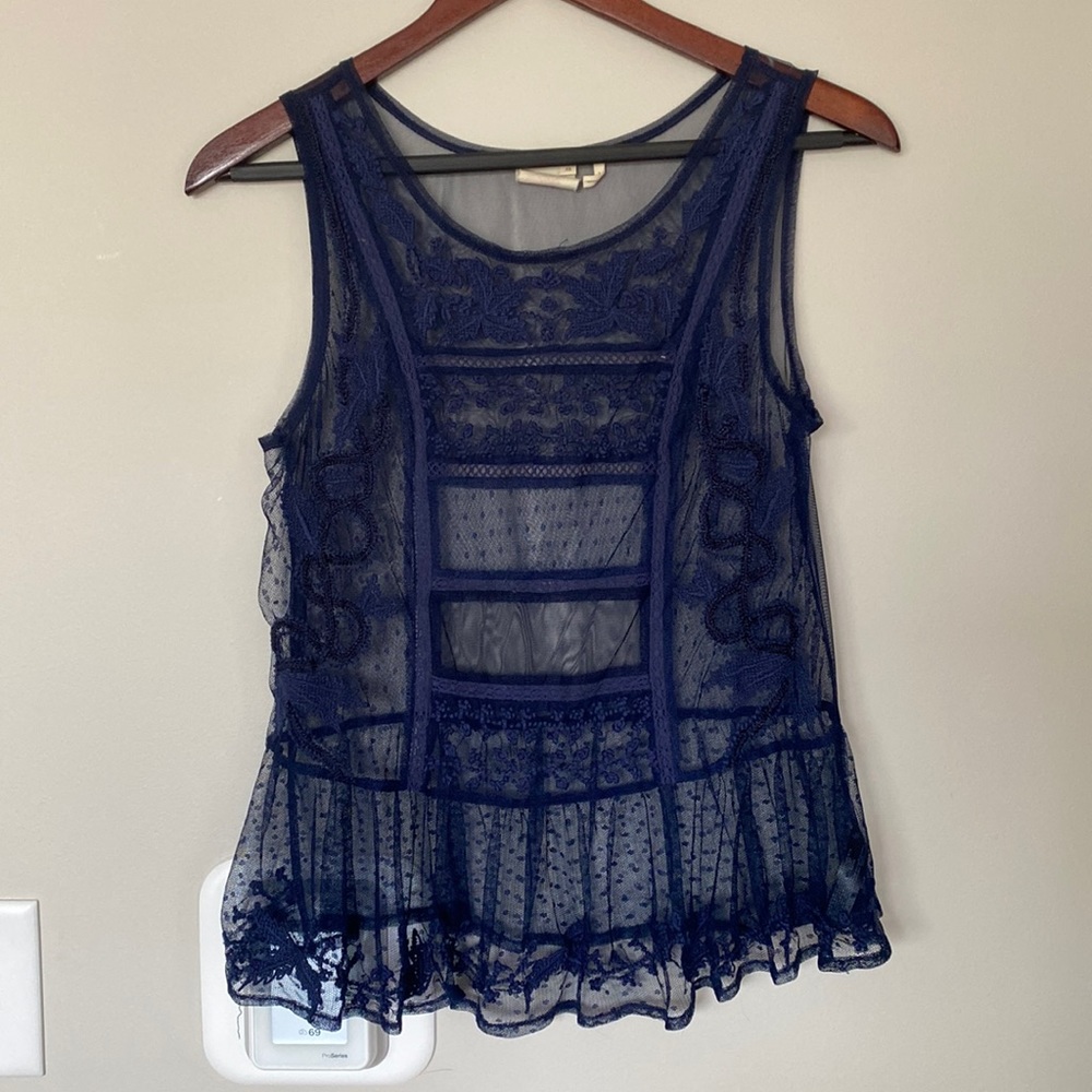 Anthropology Lace Top